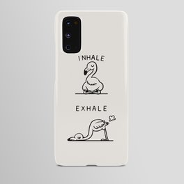 Inhale Exhale Flamingo Android Case
