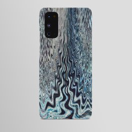 Fluid Art In Light Blue Waves Android Case