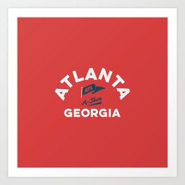 Atlanta, Georgia | A-Town Art Print