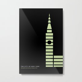 New York Skyline: Metropolitan Life Tower Metal Print