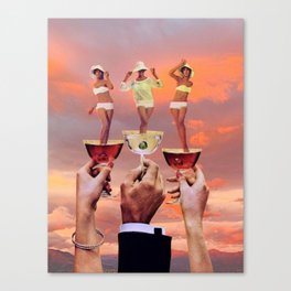 summer cocktail Canvas Print