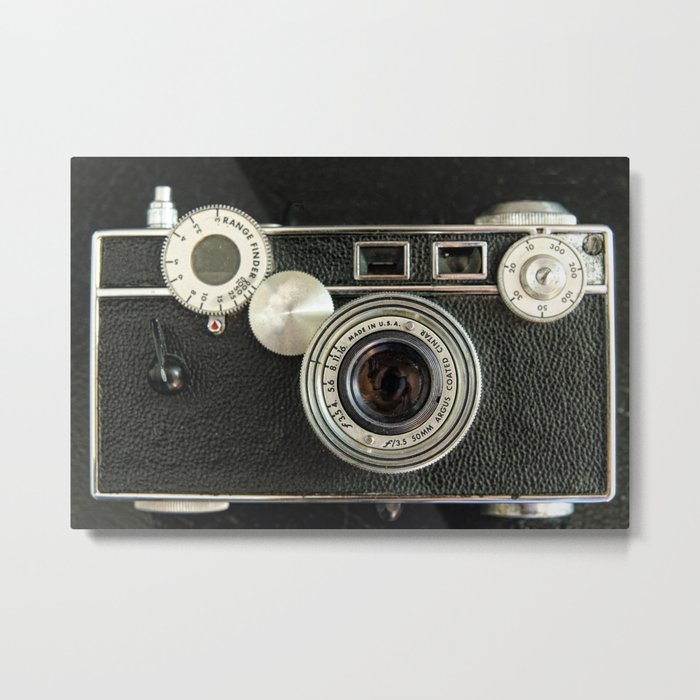 Vintage Range finder camera. Metal Print