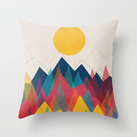 Uphill Battle Throw Pillow