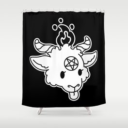 Silly Satan Shower Curtain
