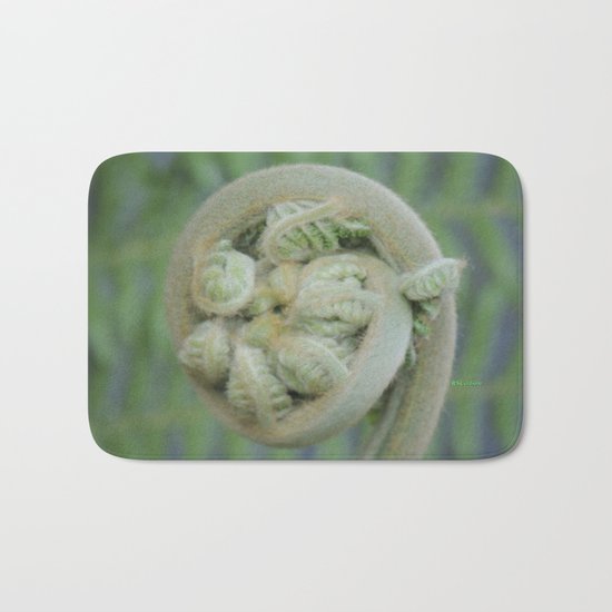 Furled Fern Soon to Unfurl Bath Mat