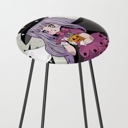 Cute N Spooky Ghost Witch Counter Stool
