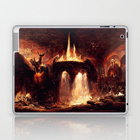 Lucifer Throne in Hell Laptop & iPad Skin