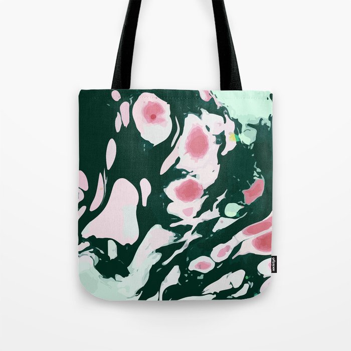 Mossy Marble Tote Bag