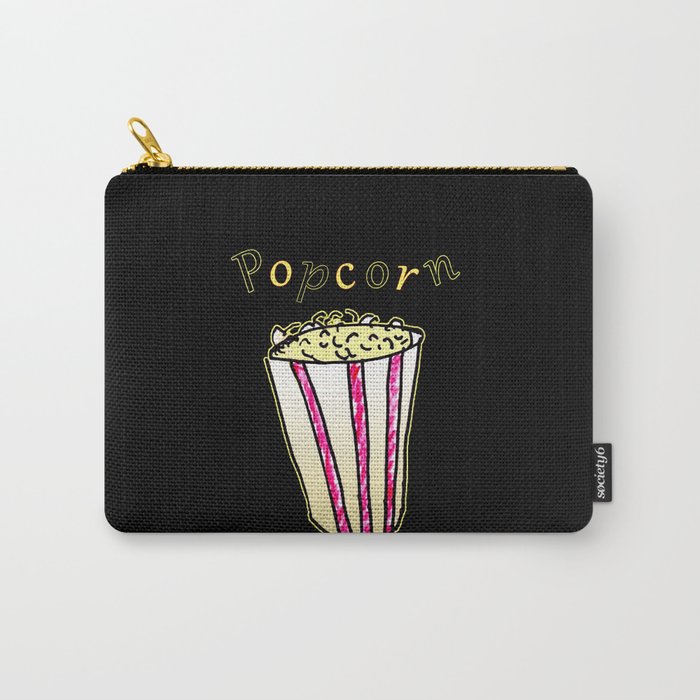 Popcorn: Black Carry-All Pouch