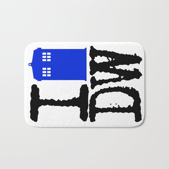 I Love Doctor Who! Bath Mat