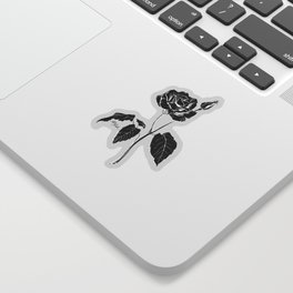 Black Rose Sticker