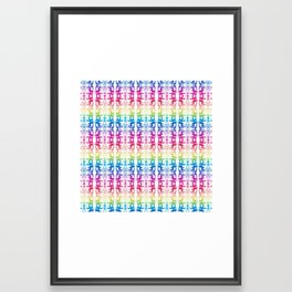 Tie Dye Rainbow Framed Art Print