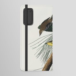 Pine Creeping Warbler from Birds of America (1827) by John James Audubon Android Wallet Case