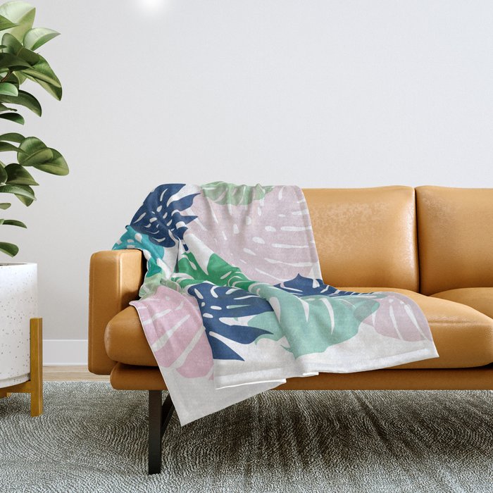 Monstera throw blanket cheap