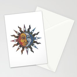 Celestial Mosaic Sun/Moon Stationery Cards