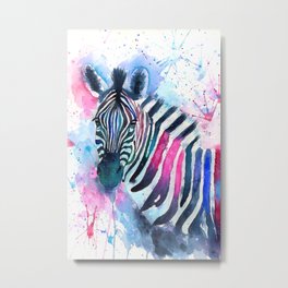 Colorful Zebra Metal Print | Modernpainting, Abstractpainting, Abstractzebra, Dreamypainting, Abstractwatercolor, Watercolorzebra, Abstractart, Zebrapainting, Modernwatercolor, Modernart 