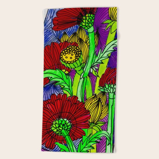 Flowers Beach Towel