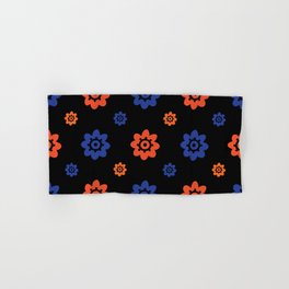 Gators Hand Bath Towels Society6 Florida Gator Colors Flower Print On Black Hand Bath Towel