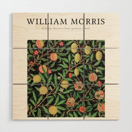 William Morris Fruit Pattern Wood Wall Art