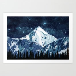 Alaska Night Sky 1 Art Print