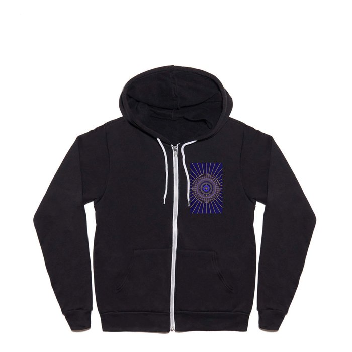 Evil Eye with Ouroboros, Pentacle and Mystical Elements Full Zip Hoodie