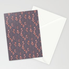 Mushroom pattern - Pink and Purple Stationery Cards