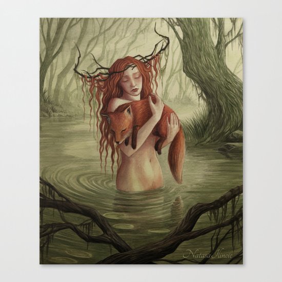 A feeble heartbeat under bone Canvas Print