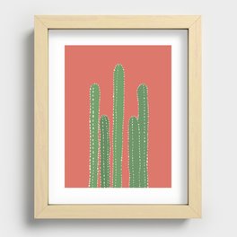 cactus wall art Recessed Framed Print