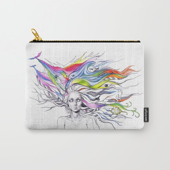 Dreams are made winding through her hair Carry-All Pouch