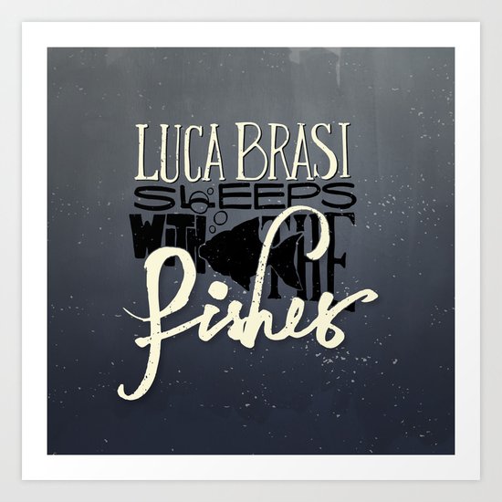 Luca Brasi Sleeps With The Fishes. Art Print