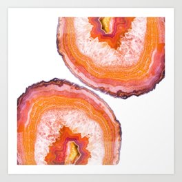 Carnelian Agate Slices Art Print