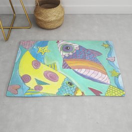 Pisces Fish Area & Throw Rug