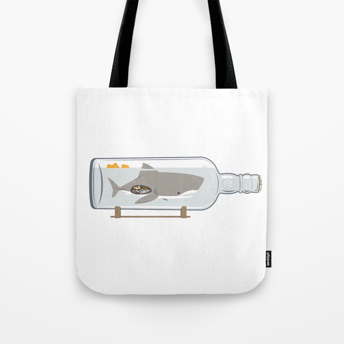 The Shark in a Bottle Tote Bag