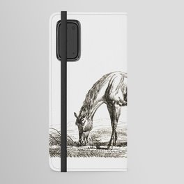 A Grazing Horse - Vintage Illustration Android Wallet Case
