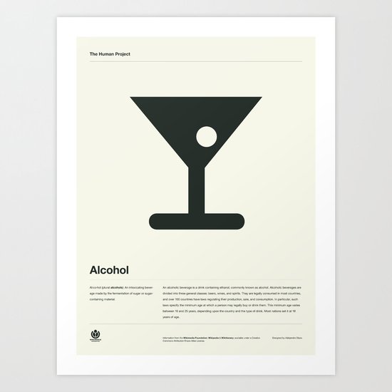 Alcohol Art Print