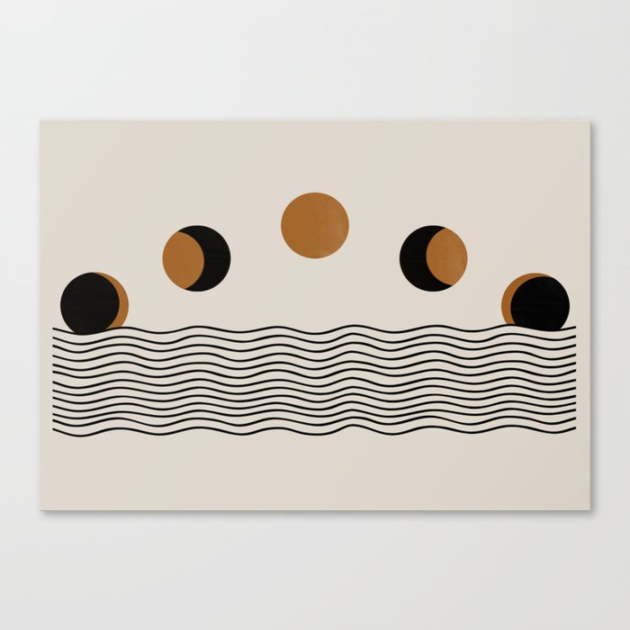 Moon Phases Canvas Print