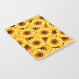 Vintage Sunflowers Art Collection Notebook
