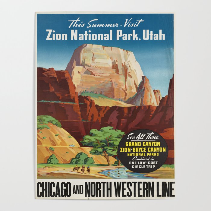 Vintage poster - Zion National Park Poster