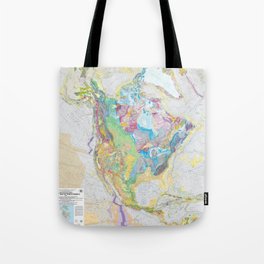 USGS Geological Map Of North America Tote Bag
