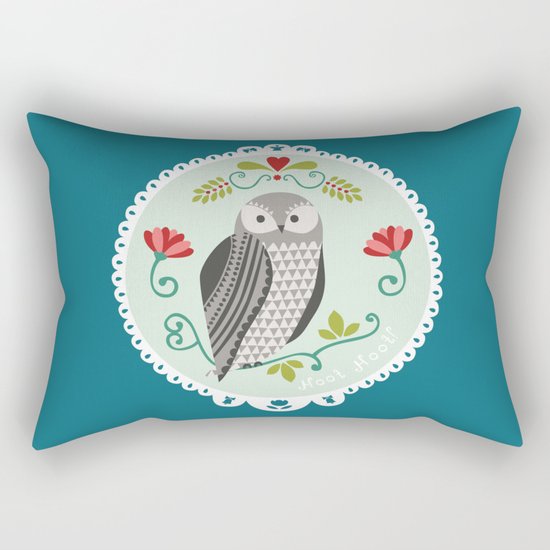 Piccola Damigella Gufo Rectangular Pillow