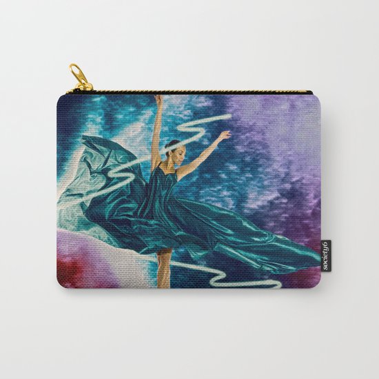 The ballerina amid a neon beam Carry-All Pouch