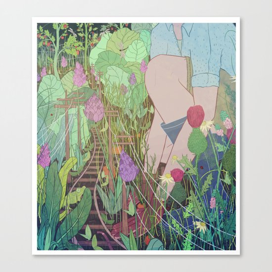 Commuter Garden Canvas Print