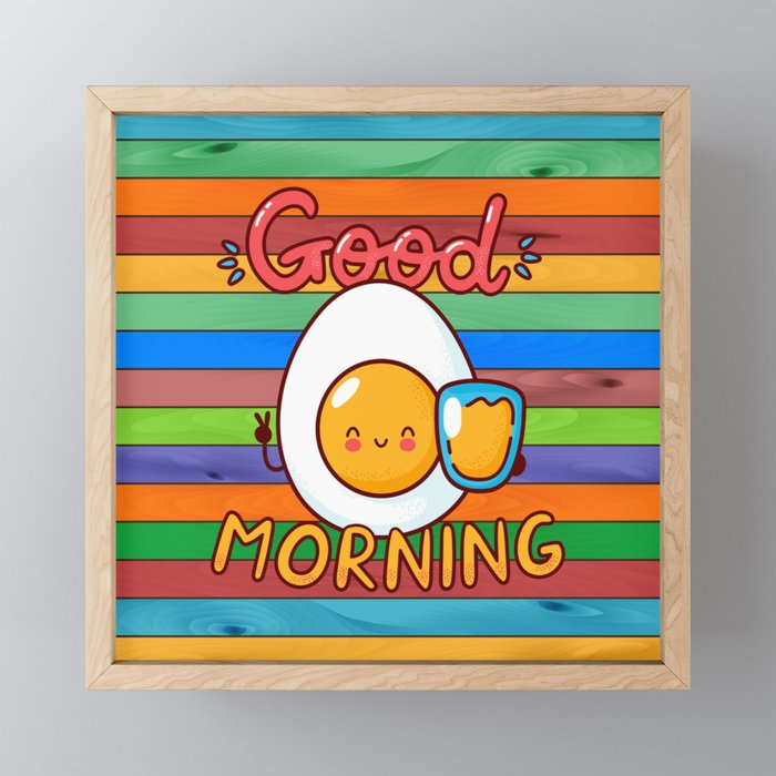 Good Morning! Framed Mini Art Print