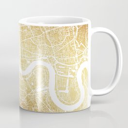 London Golden Map Coffee Mug