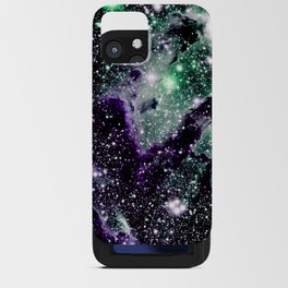 Eagle Nebula Pillars of Creation Dark: Purple Seafoam Mint iPhone Card Case