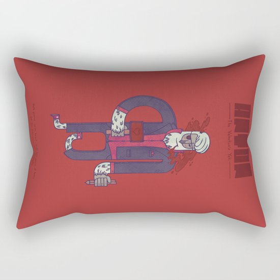 Anton, The Valentine's Yeti Rectangular Pillow