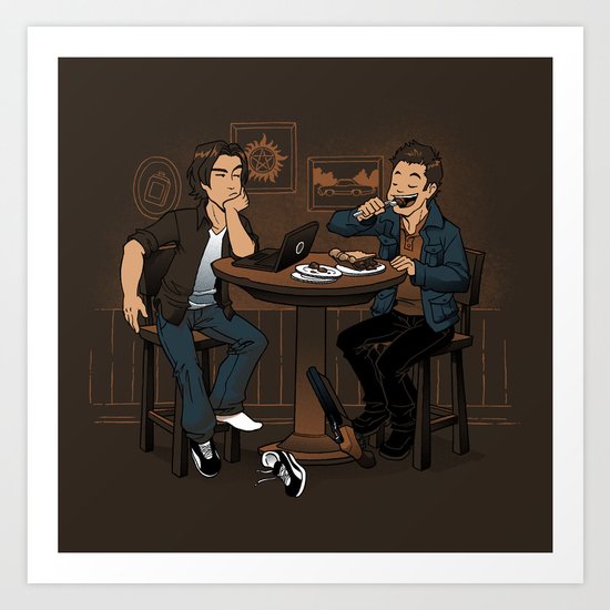 Downtime is Pie Time Art Print