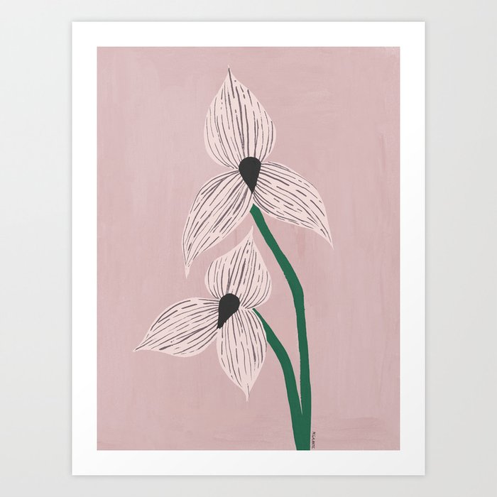 Mid Valley Floral Art Print