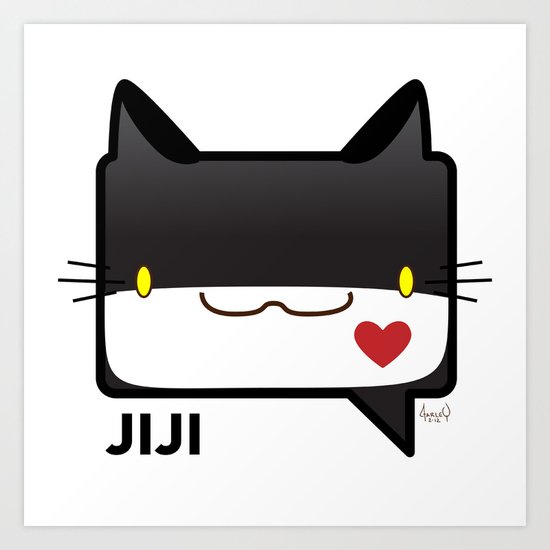 Convo Cats! Jiji Art Print