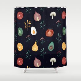 Vegetables pattern Shower Curtain